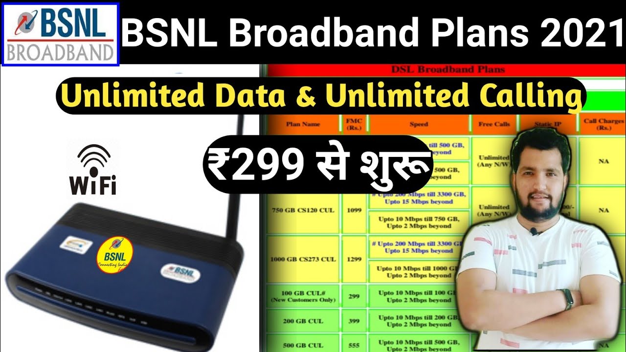 BSNL Broadband Plans 2021 Bsnl Broadband BSNL WiFi Plans BSNL