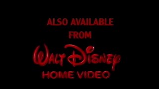 Walt Disney Home Video logo (Also Available variant) 1994