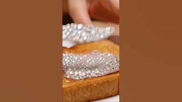 Diamonds on toast 💎🍞 #veo3 #aiasmr #asmr #ai #ytshorts #aianimation #aiart #food