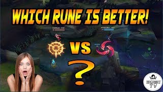 WHICH RUNE IS BETTER! SAME BUILD PRESS THE ATTACK vs HAIL OF BLADES