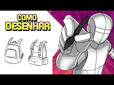 Como Desenhar Mochila - 3  Modelos