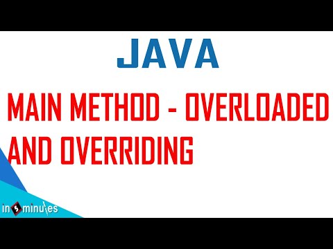V23 | Main Method Overloaded and Overriding