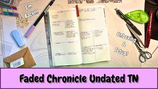 My New Planner System for ADHD | @FadedChronicle Undated TN Unboxing & Setup