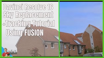 Davinci Resolve 16 sky replacement on a moving shot using fusion