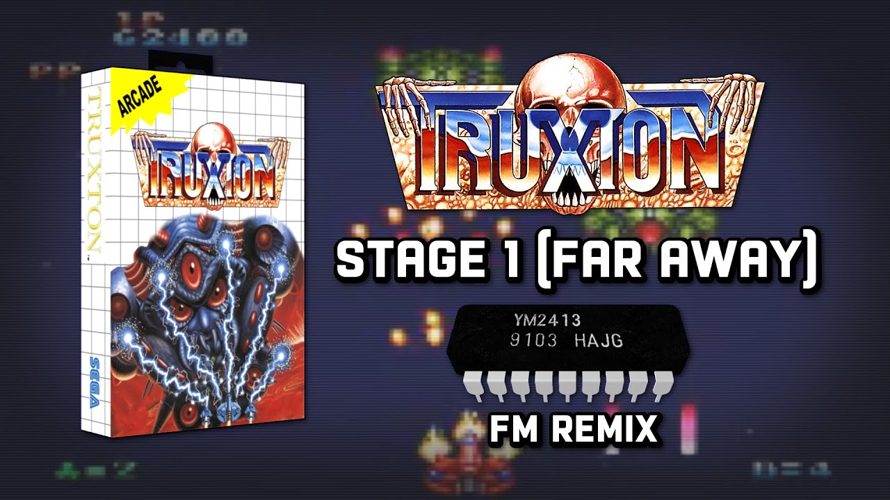 Truxton Stage 1 & Intro SEGA Master System FM remix YouTube
