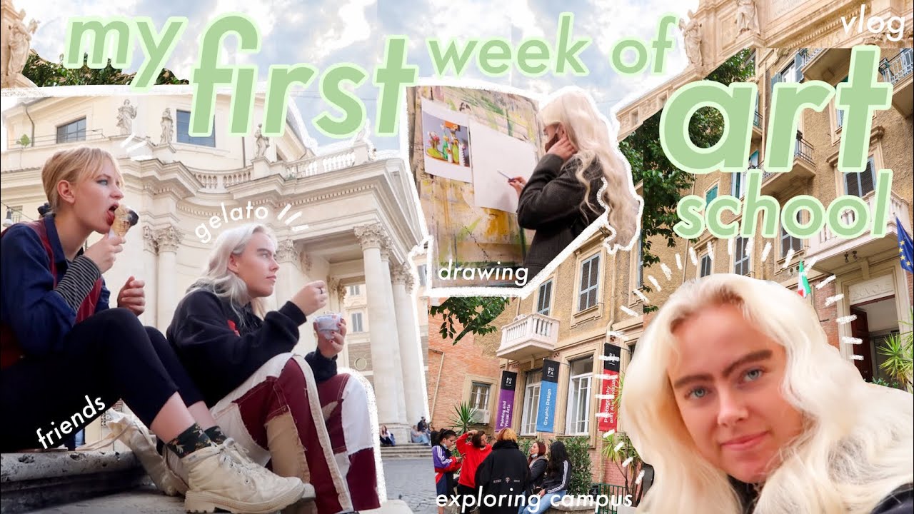 first week of art school in italy! art, good food, exploring YouTube