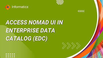 How to Access Nomad UI in Enterprise Data Catalog (EDC)