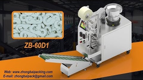 Small Parts Auto Bagger, Plastic Parts Bagging Machine with Counter