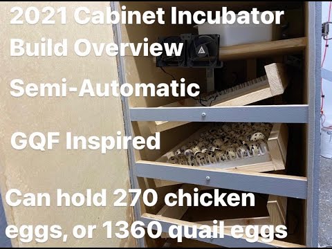 2021 Cabinet Incubator Build Overview - Homemade Semi-automatic GQF style Incubator