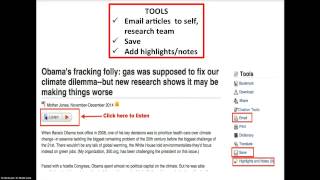 Opposing Viewpoints Database Tutorial