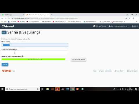 Como alterar a senha do WebMail