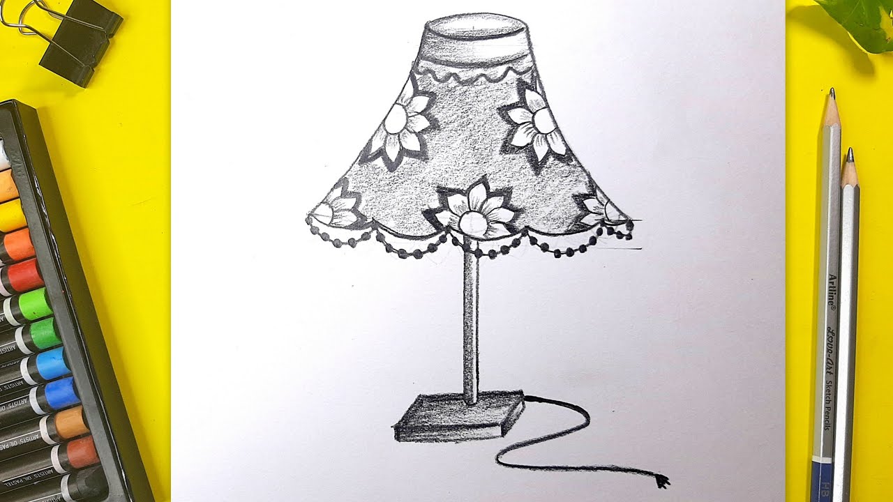 Sketch Of Hand Drawn Lamp Stock Illustration - Download Image Now - Art,  Backgrounds, Black Color - iStock