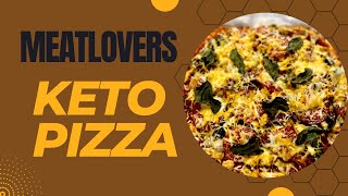Homemade cauliflower crust meat lovers pizza KETO #lowcarb