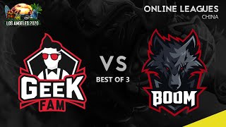 Geek Fam vs Boom Esports Game 3 (BO3) | ESL One Los Angeles 2020 Online: SEA