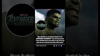 Mark Ruffalo on not being included in the ‘AVENGERS: DOOMSDAY’ cast announcement. #mcu #avengers