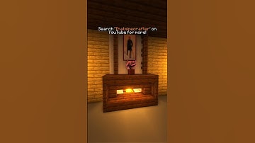 Fireplace Design in Minecraft!  🔥✅ #minecraft #minecraftshorts #shorts