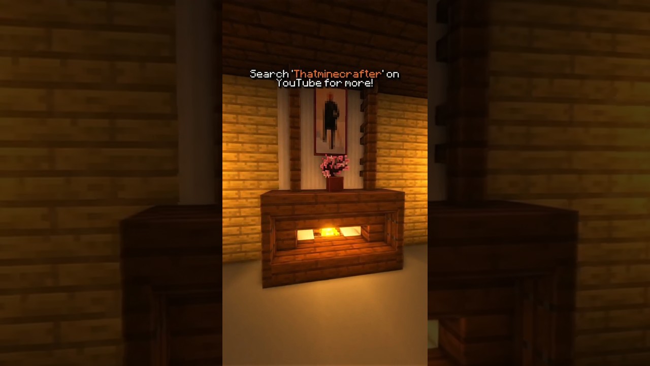 Fireplace Design in Minecraft!  🔥✅ 