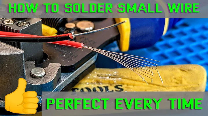how to solder small wire easy way 2021