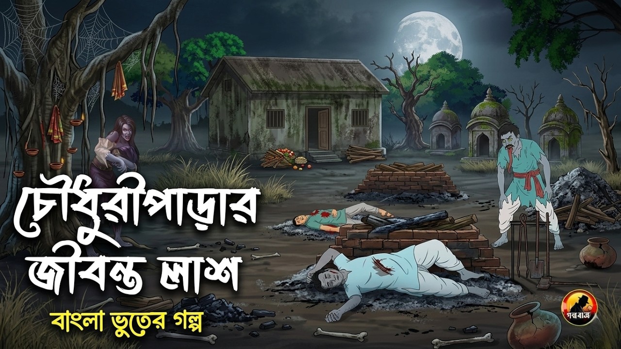 চৌধুরীপাড়ার জীবন্ত লাশ - Bangla Bhuter Golpo | Bhuter Cartoon | Gram Banglar Golpo 2025