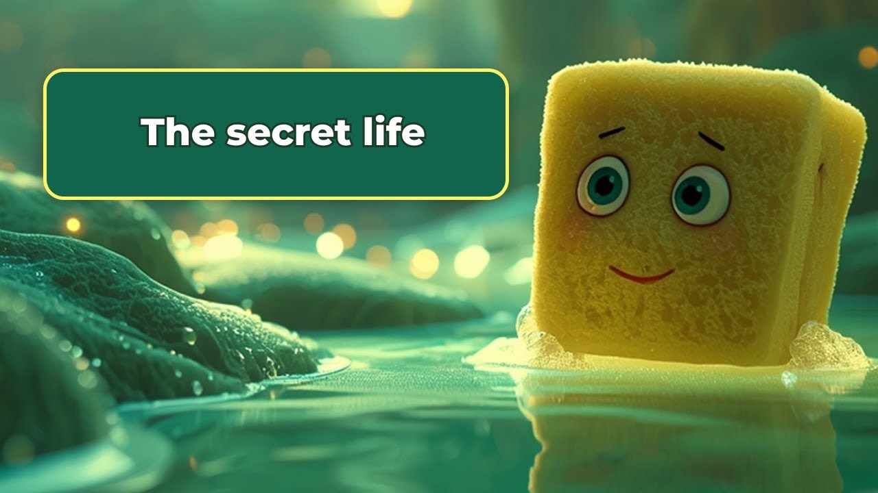 Sponge Secret The Secret Life of a Cute Sponge: A Hidden World in My Sink! 🧽 - YouTube