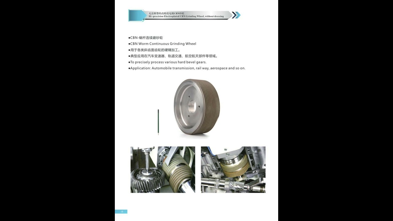electroplated CBN grinding wheels