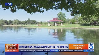 Winter heat wave wraps up in the spring