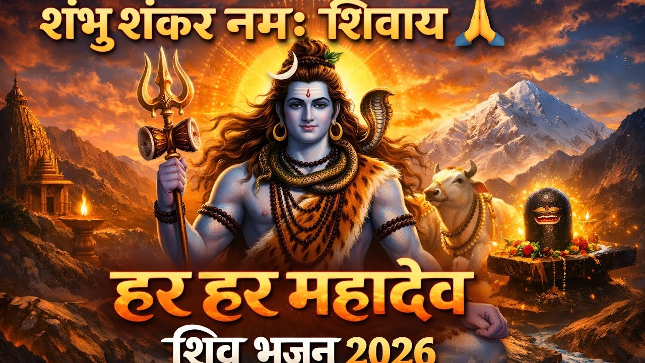 शंभू शंकर नमः शिवाय 🙏 | हर हर महादेव शिव भजन | Shiv Bhajan 2026  | कैलाशपति भोलेनाथ भजन