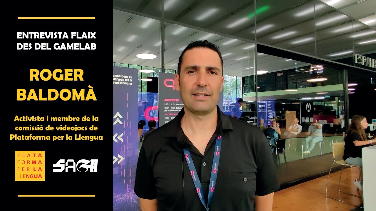 VIDEOJOCS I LLENGUA | Entrevista flaix des del Gamelab a ROGER BALDOMÀ 📝🎮