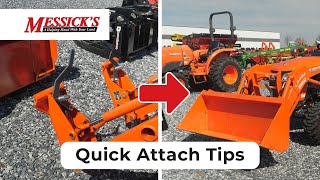 Skid Steer Quick Coupler Attachment Tips