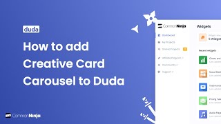 How to add a Creative Card Carousel to Duda