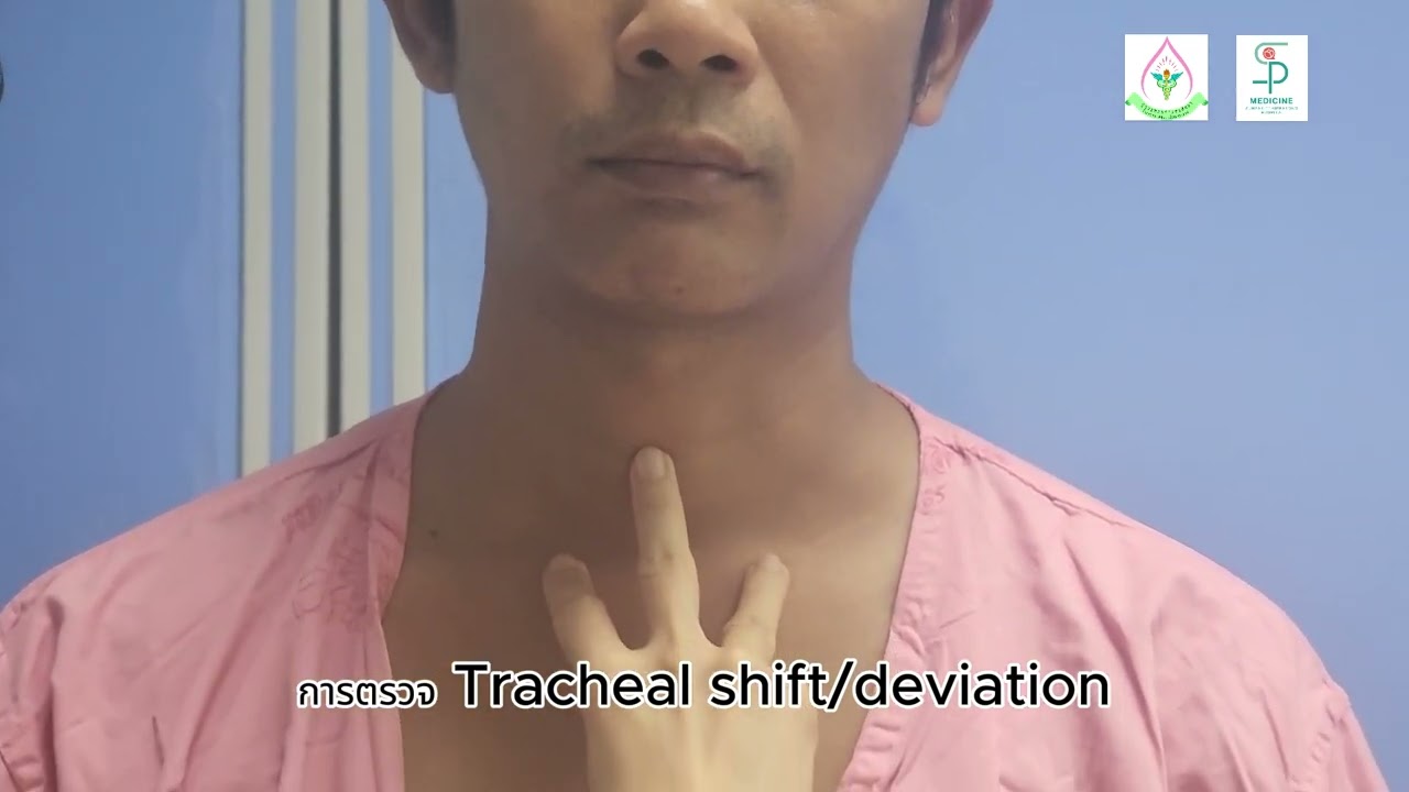 การตรวจร่างกายทรวงอกและปอด - chest examination