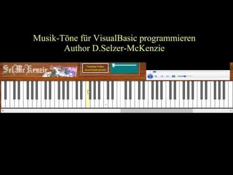 Musik Ton Piano Ton mit  VB Visual Basic programmieren