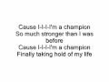 Agnes - Champion (lyrics)