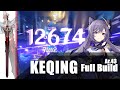 Keqing Black Sword FULL BUILD Breakdown [AR 43] [1 DPS run on bosses] - Genshin Impact