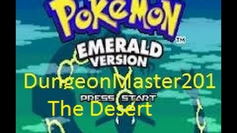 Lets Play Pokemon Emerald Episode 21 the desert