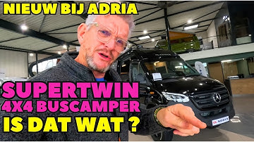 ADRIA INTRODUCES: THE SUPERTWIN - 4X4 CAMPER VAN ON A MERCEDES - AT AVERESCH RIJSSEN – DWVLOGT #353