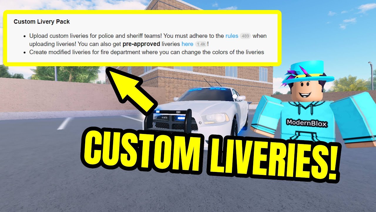 *FULL GUIDE* NEW ERLC CUSTOM LIVERIES UPDATE(Emergency Response