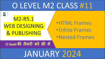 HTML frames || web design, o level web design class, o level m2 class, o level m2 r5 class, o level
