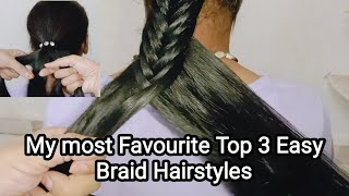 Quick & Easy Braid HairStyles  || Step By Step || HairStyles Tutorial || Khush Styles