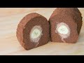 How to make Banana Chocolate Cake Roll 最简单的香蕉巧克力蛋糕卷 ll Apron