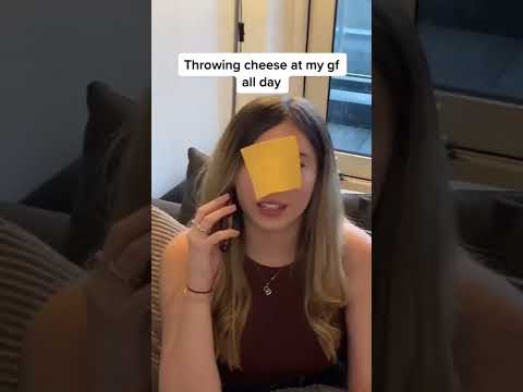 Throwing cheese at