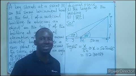 June 2023 WASSCE CORE MATHEMATICS Question No. 5 || Angle of Elevation || Trigonometry