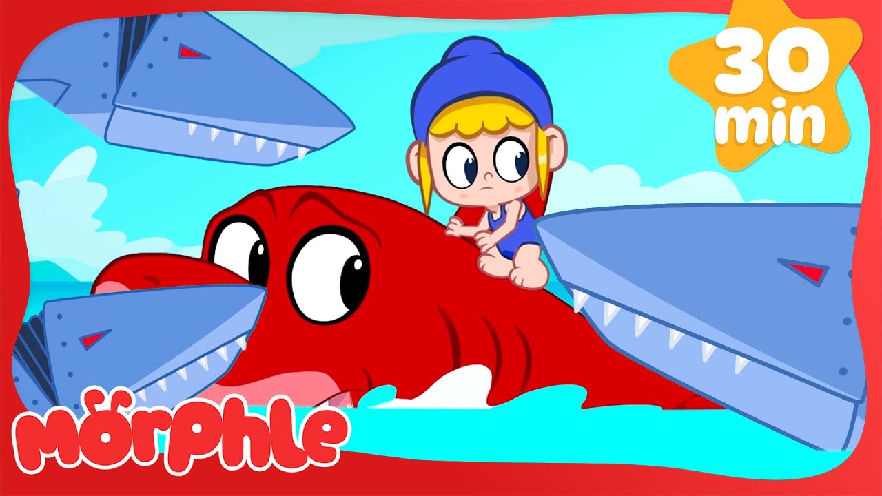 Robot Sharks Invade the Beach! 🏖️😱 | Morphle Classics | Magic Cartoon for Kids