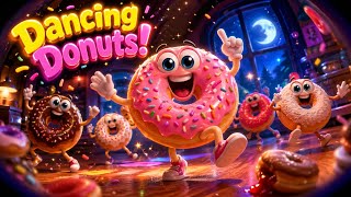 🍩 Donuts Came Alive at Midnight?! 😱 | Funny Dancing Donut Parade for Kids 🎶