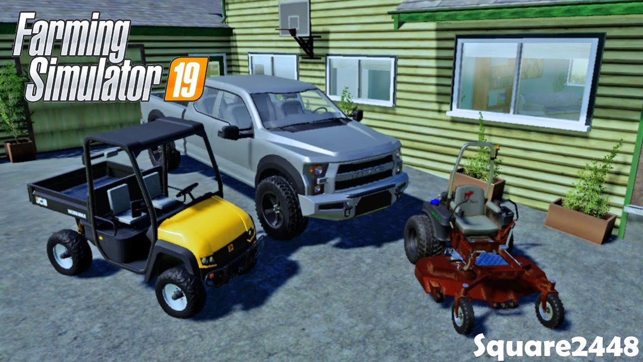 Buying A JCB UTV And New Lawn Mower First Time Mowing! Xbox One