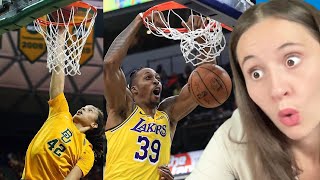 Men vs Woman Slam Dunks