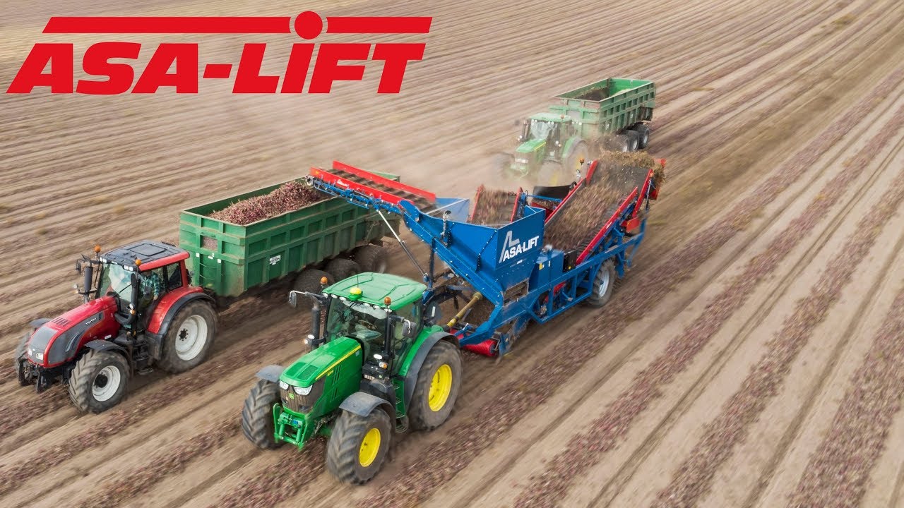 Impressive onion harvester ASALIFT SL1135 YouTube