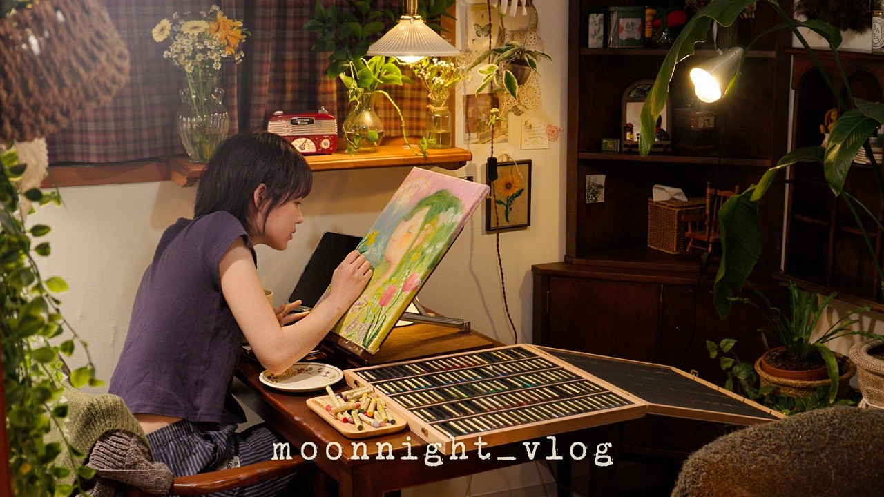 Спокойный день рождения дома в одиночестве: готовлю и рисую весну | Суп, лотос и капуста