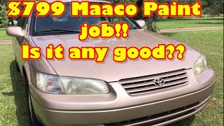 $799 MAACO paint job. Is it any good??