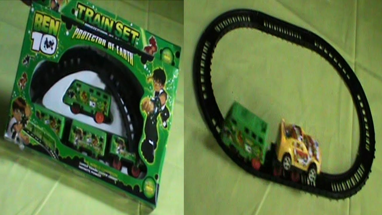 Ben 10 Little baby track train Assemble and playing